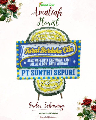 Papan Bunga Duka di Gerung